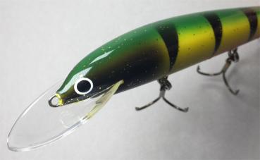 Matala Wobbler, Länge: 18 cm, Farbe: Fire Tiger 58R, schwimmend, von Suomen Uistin The Finnish Lure Company (Jarmo Rapala)